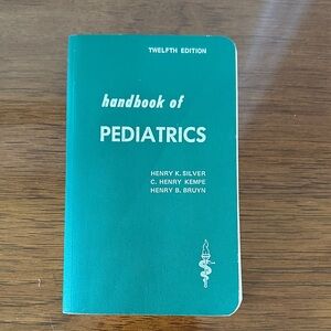Vintage Lange Green Pediatrics Book with White Text EUC